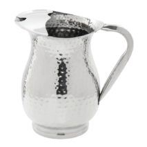 Water Pitcher Hammered Stainless