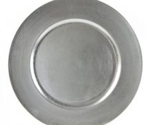 Charger Plate – Silver Lacquer – Round 13 Inch
