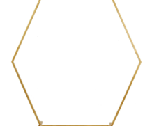 Hexagon Arch – Gold Metal